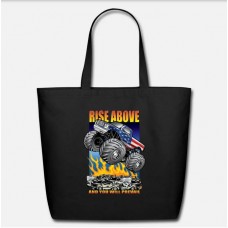 Monster Truck Usa Above Black Eco-Friendly Tote Bag